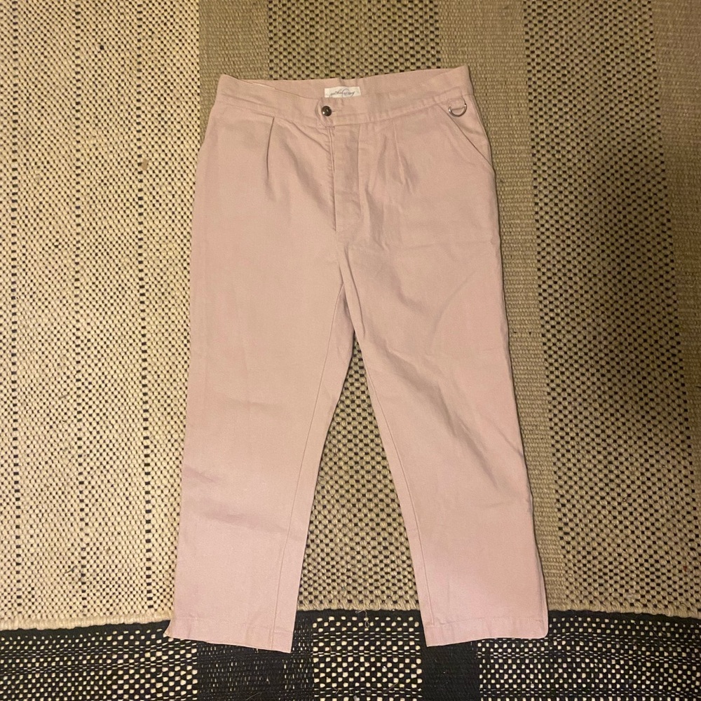 Rachel Comey Light Pink Capri Side Zip Pant
